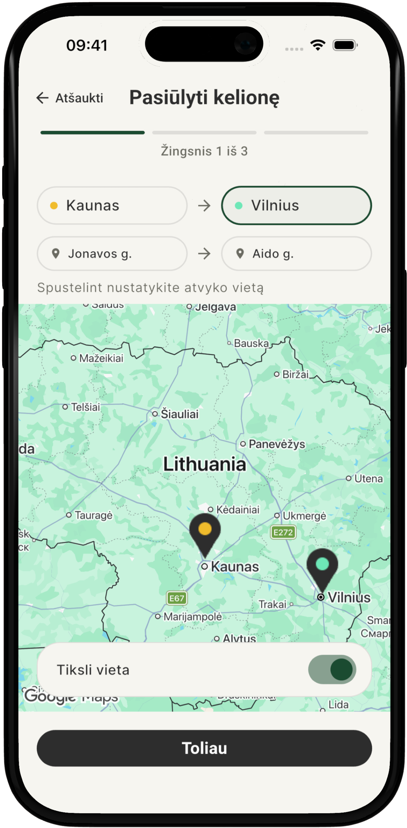 Request a trip